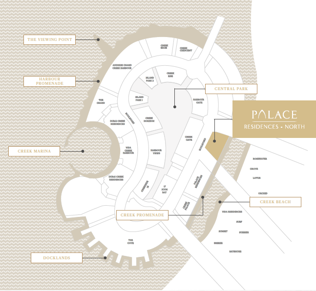 Palace Residences Location Map